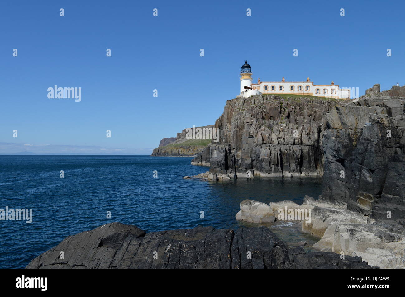 Neist Point Lighthouse, Isle of Skye Banque D'Images