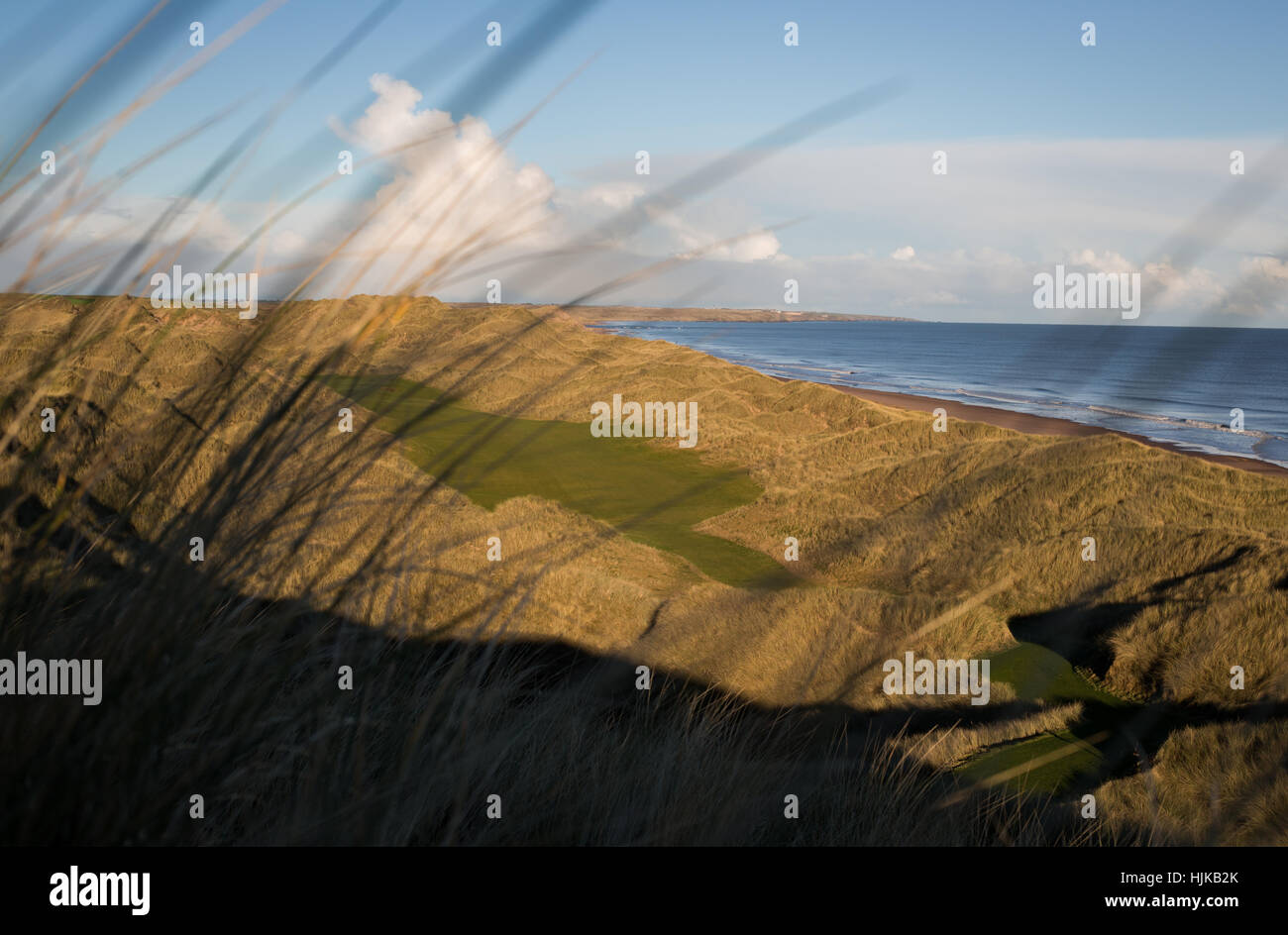 Le président américain l'atout de Donald Trump International Golf Links 'Ecosse', à Balmedie, en Écosse. Banque D'Images
