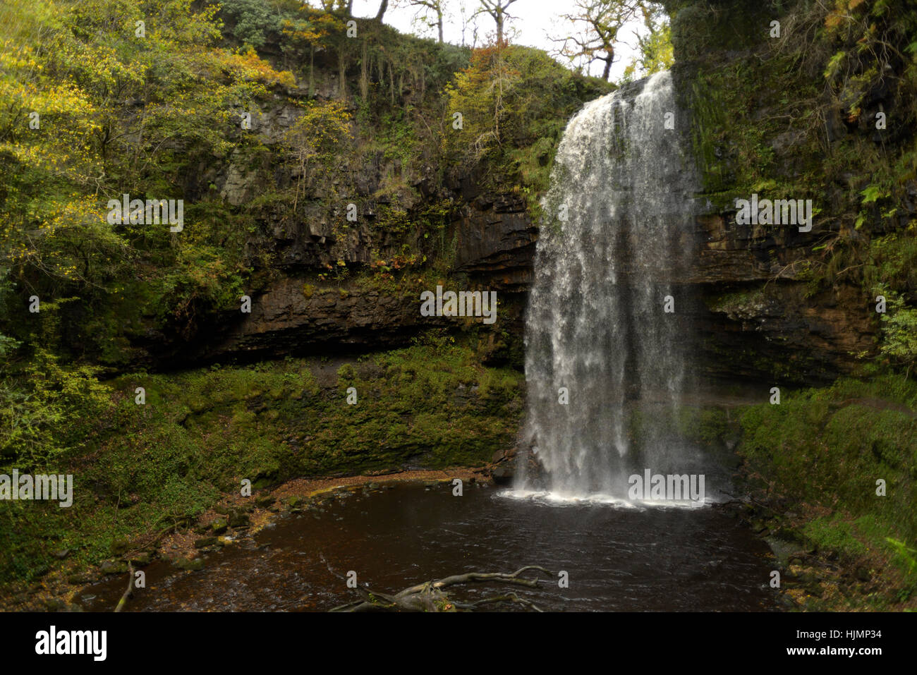 Henrhyd Falls Banque D'Images