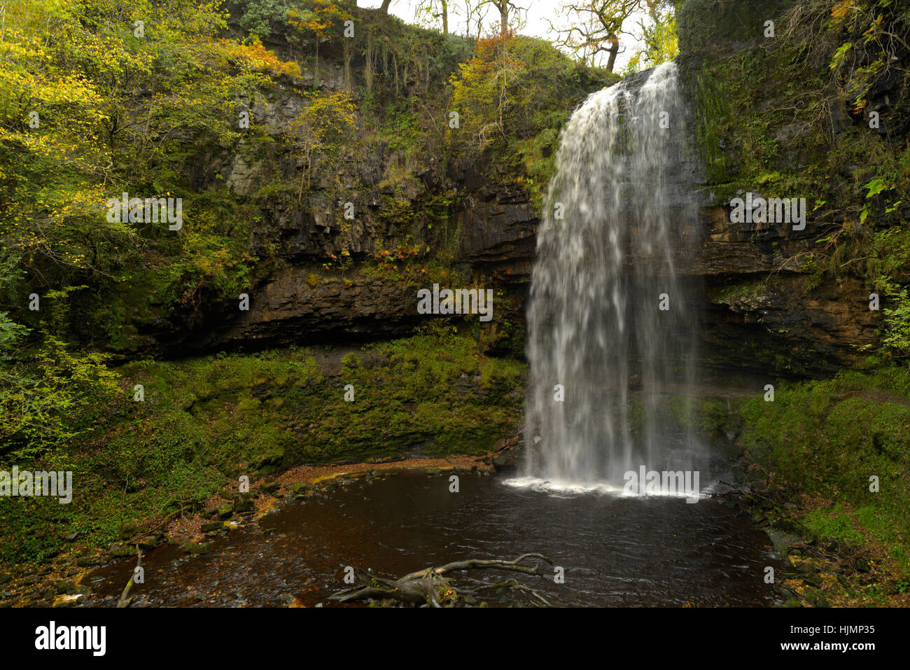 Henrhyd Falls Banque D'Images