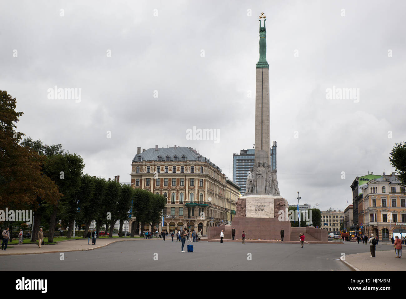 Monument de la liberté, Riga, Lettonie Banque D'Images