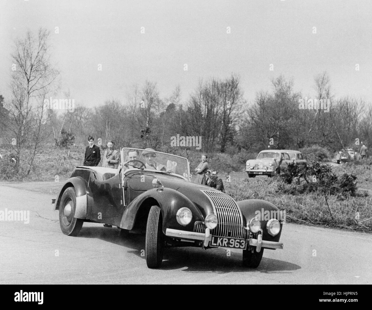 Allard l type London Motor Club peu Rally 18 Mars 1953 Banque D'Images