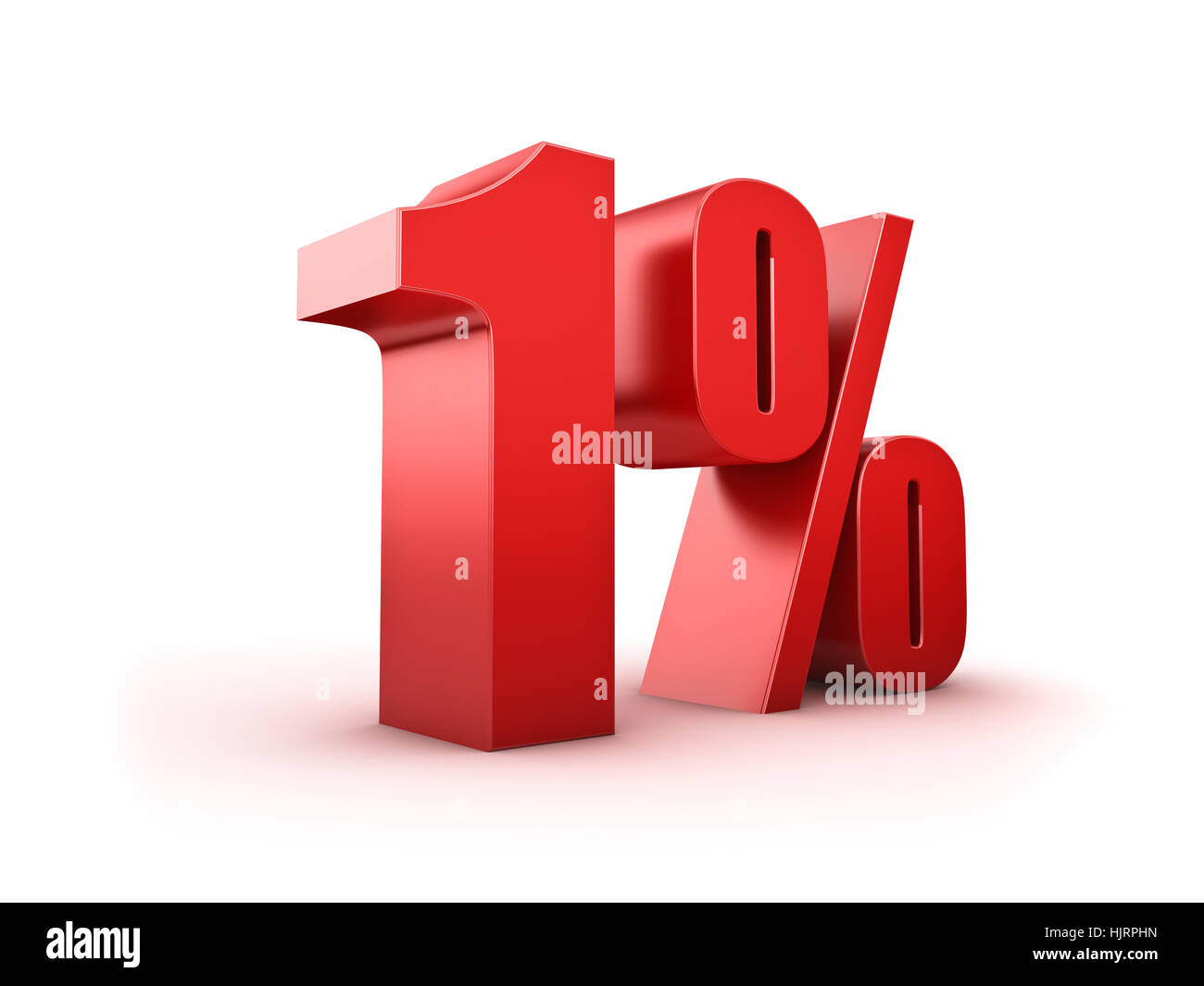 1 pour cent Photo Stock - Alamy