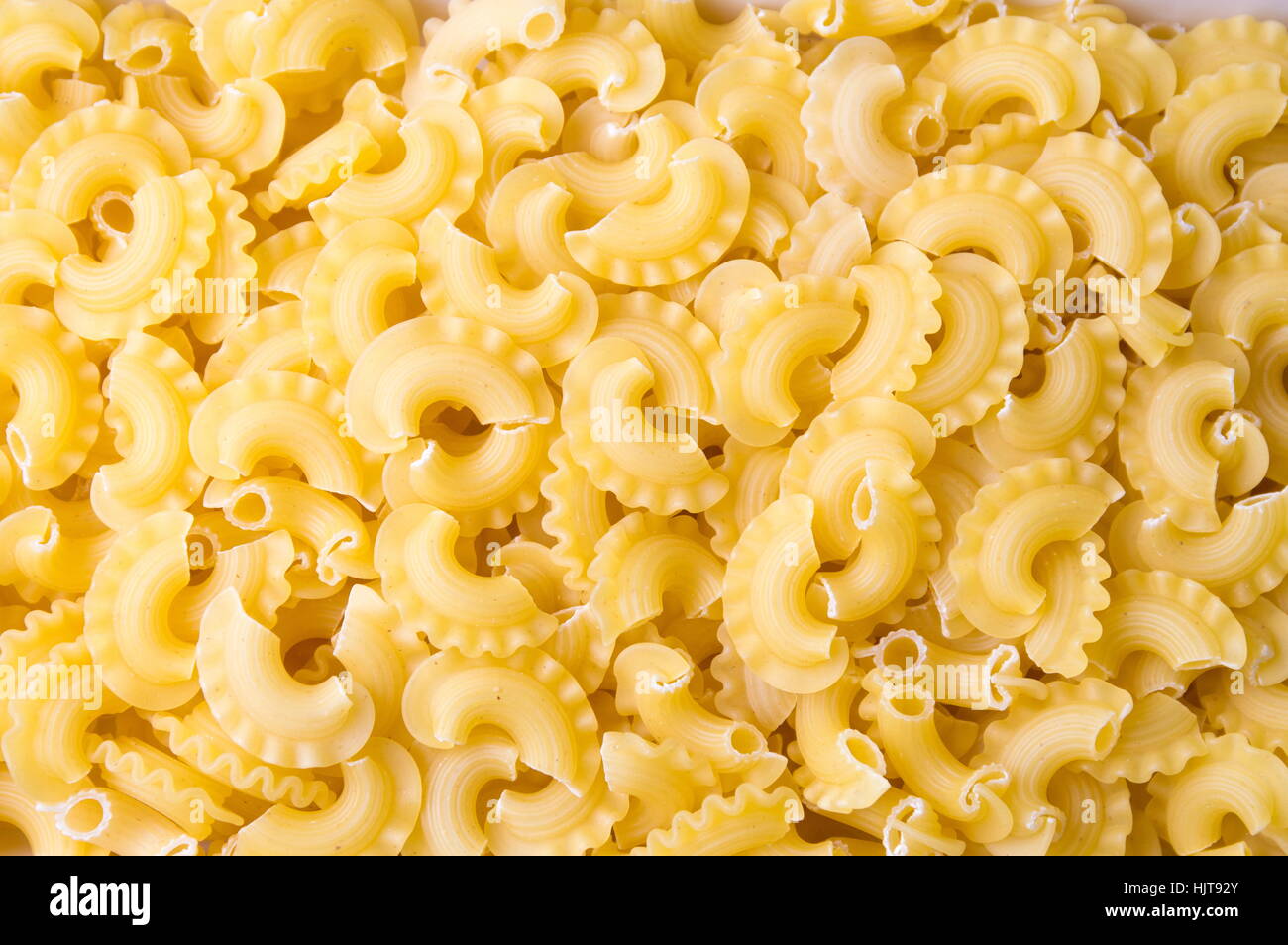 Creste di Gallo pasta close up contexte Banque D'Images