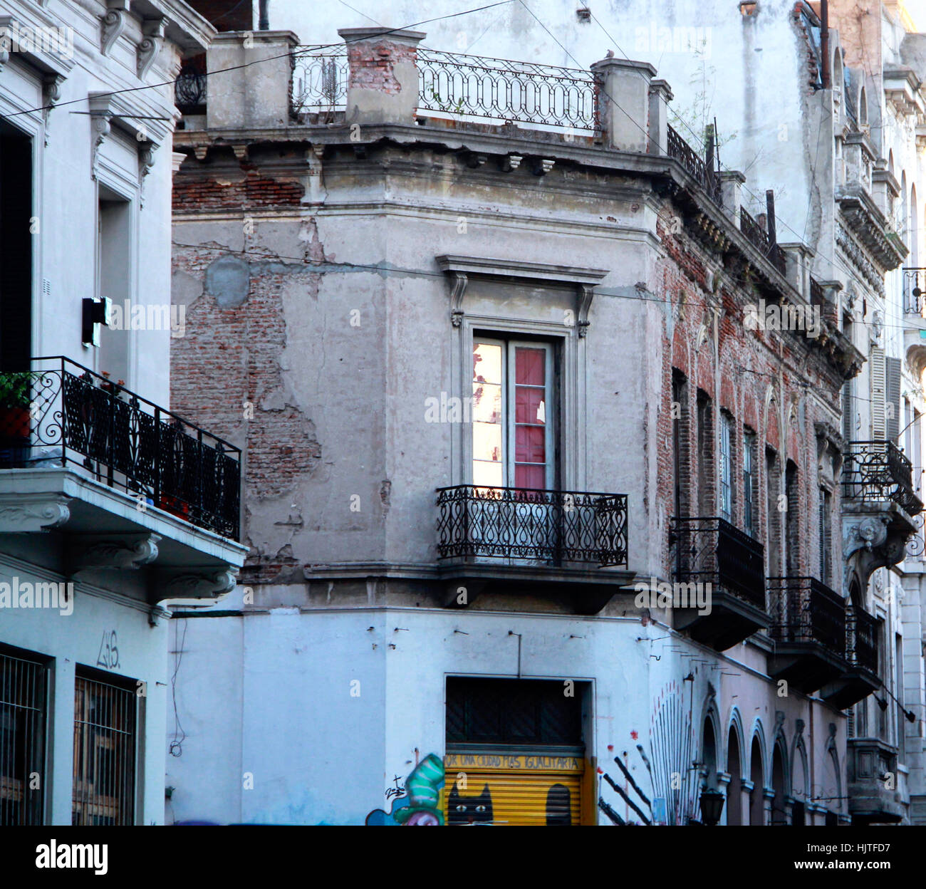 Autour de la plaza Dorrego, San Telmo, Buenos Aires, Argentine. Banque D'Images