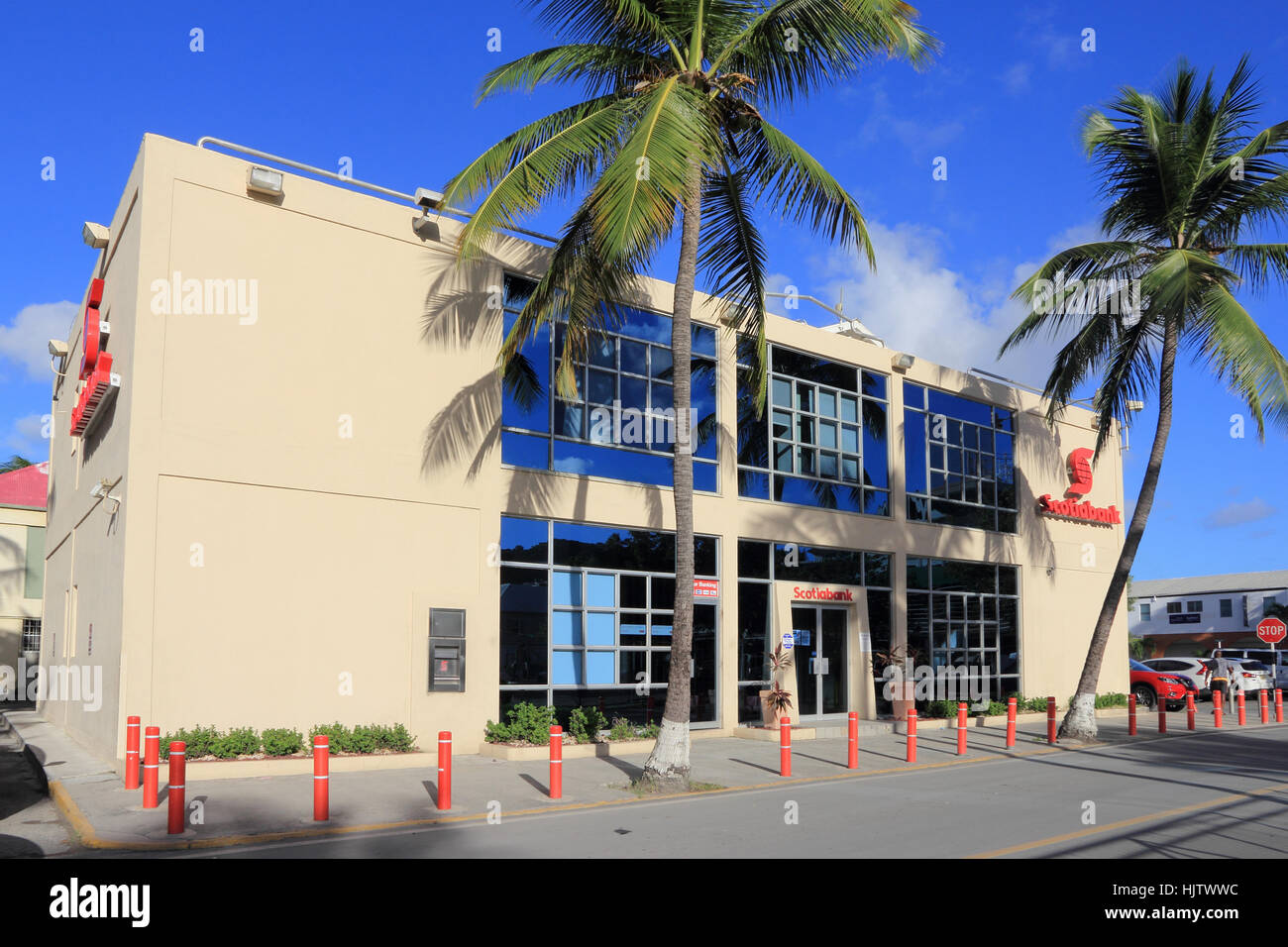 Scotibank Direction générale, Road Town, Tortola Banque D'Images
