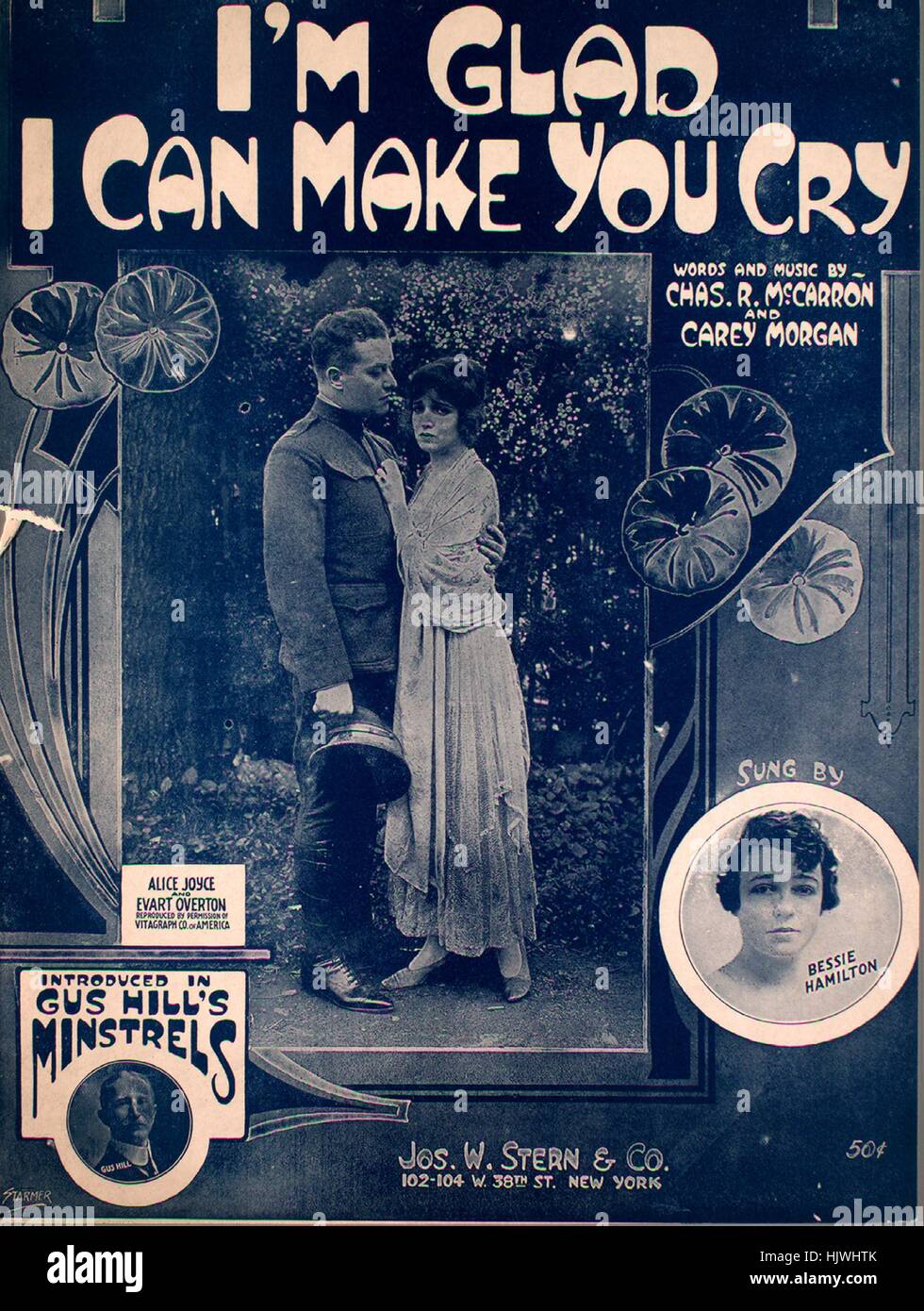 Sheet Music Image De Couverture De La Chanson Je Suis Heureux Que Je Peux Vous Faire Pleurer Avec Des Notes D Auteur Original Lire Paroles Et Musique Par Chas R Mccarron Et Carey