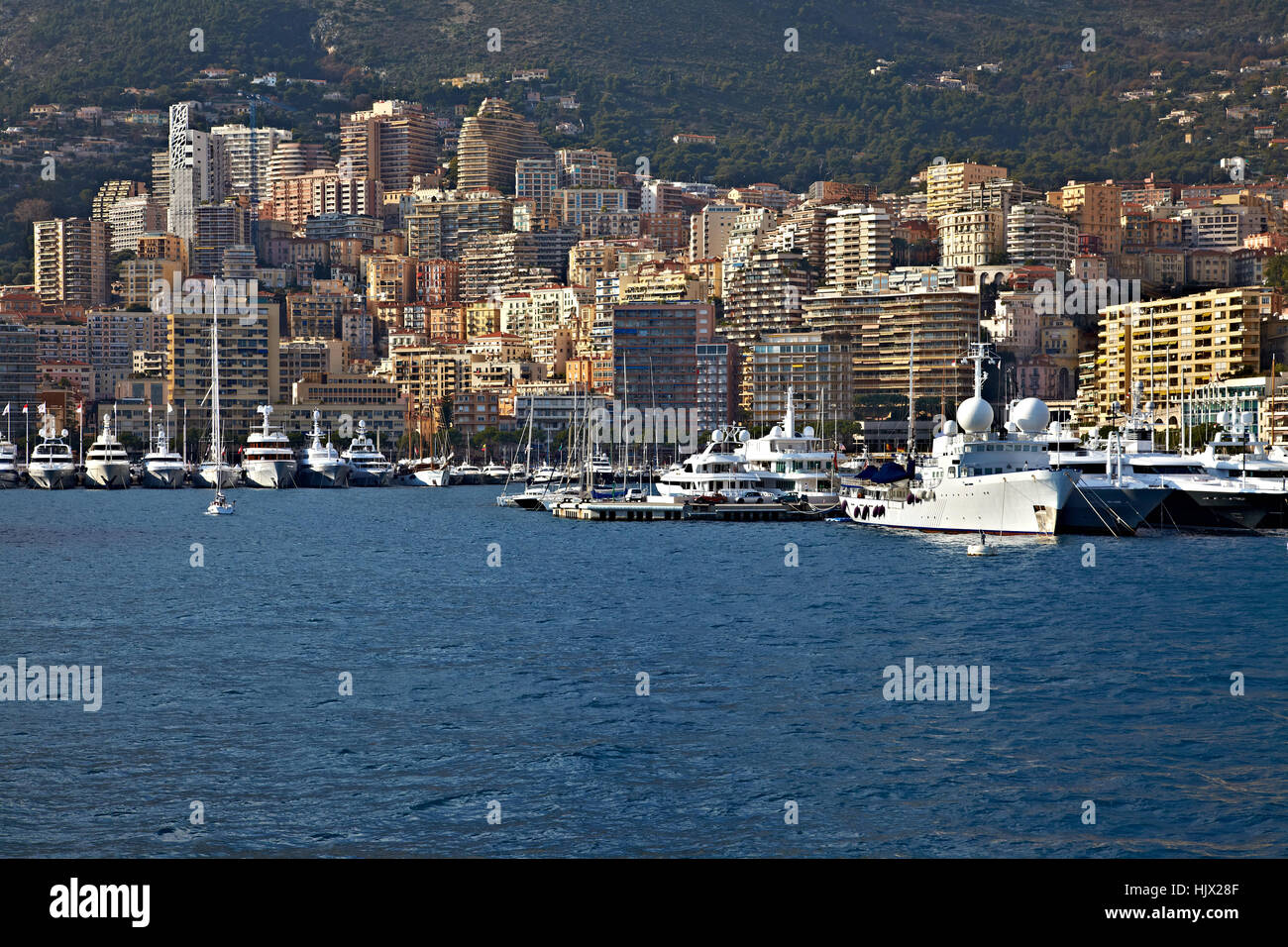 Ville, ville, côte, Monaco, sel, eau de mer, l'océan, l'eau, port, ville, voyage, Banque D'Images