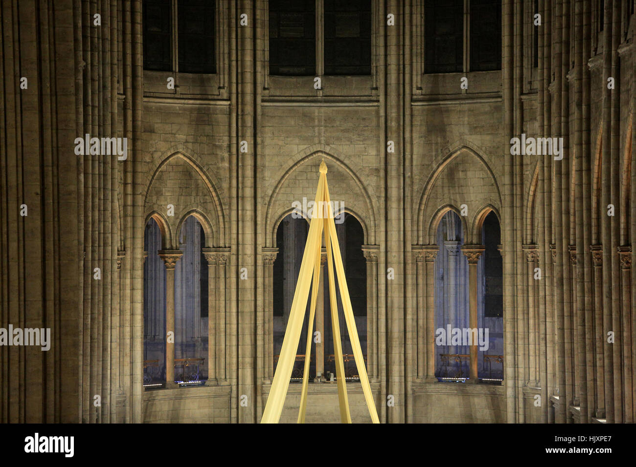 La cathédrale Notre-Dame de Paris. Banque D'Images