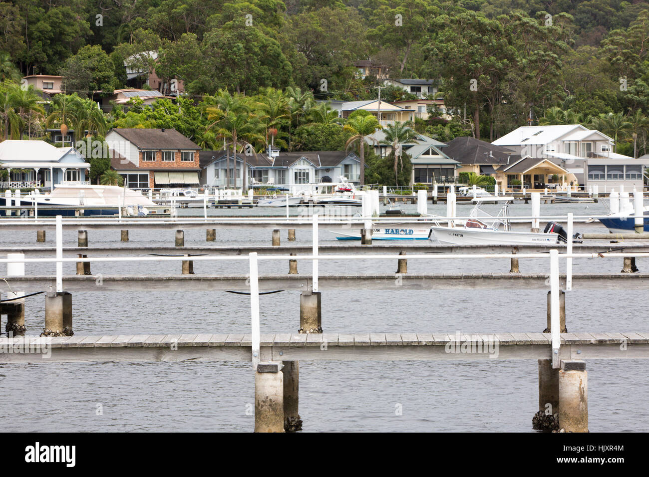 Woy Woy Bay sur la côte centrale de la Nouvelle-Galles du Sud, Australie Banque D'Images