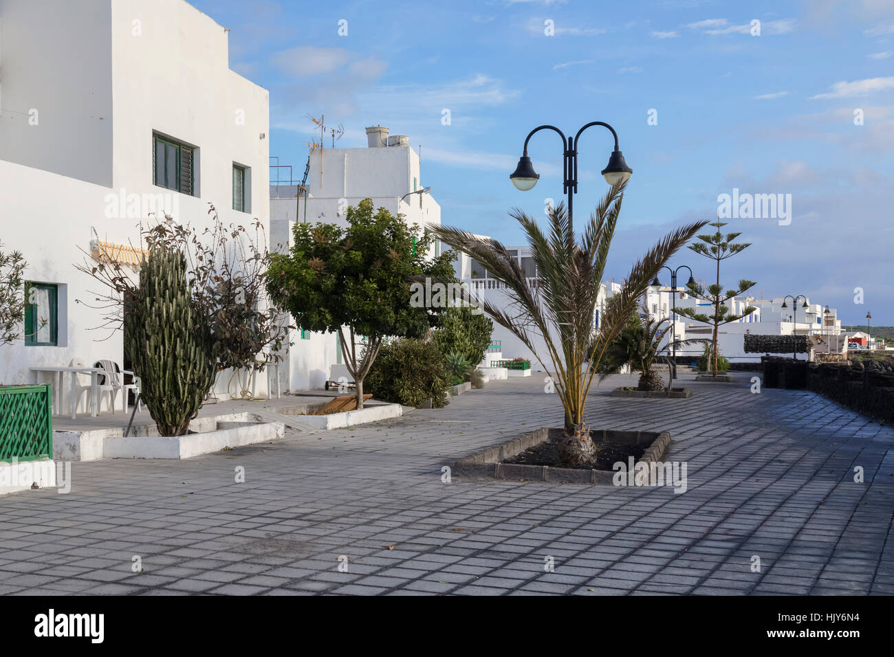 Piscines d'eau de mer, Punta Mujeres, Haria, Lanzarote, îles Canaries, Espagne Banque D'Images