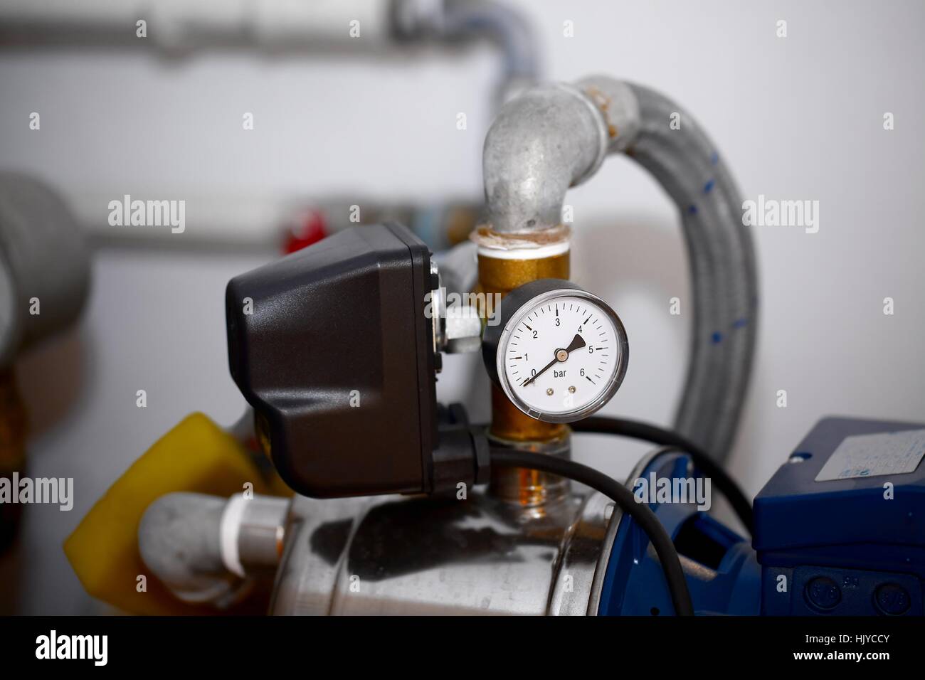 L'outil, l'industrie, tube, tuyau, l'air, compresseur, de mesurer, d'instrument, méthode, Banque D'Images