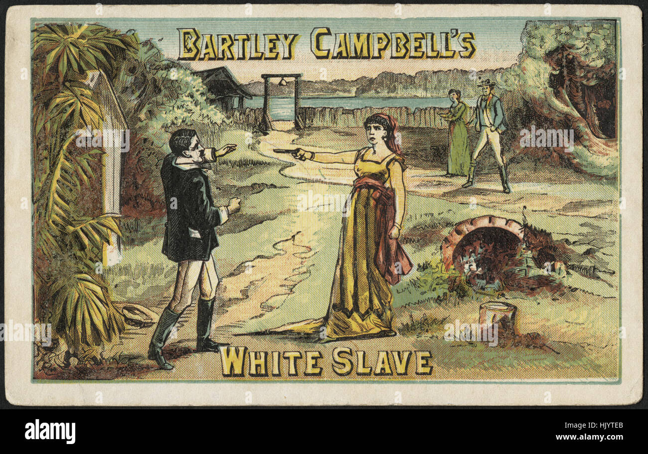 Bartley Campbell's White Slave (avant) Banque D'Images