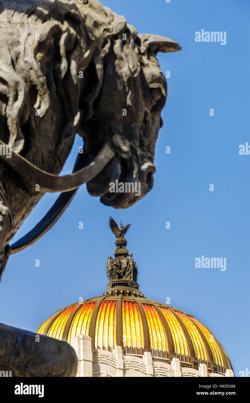 Ville, village, Dome, musée, arts, du Mexique, d'amende, cité, ville, monument, culturelles, Banque D'Images