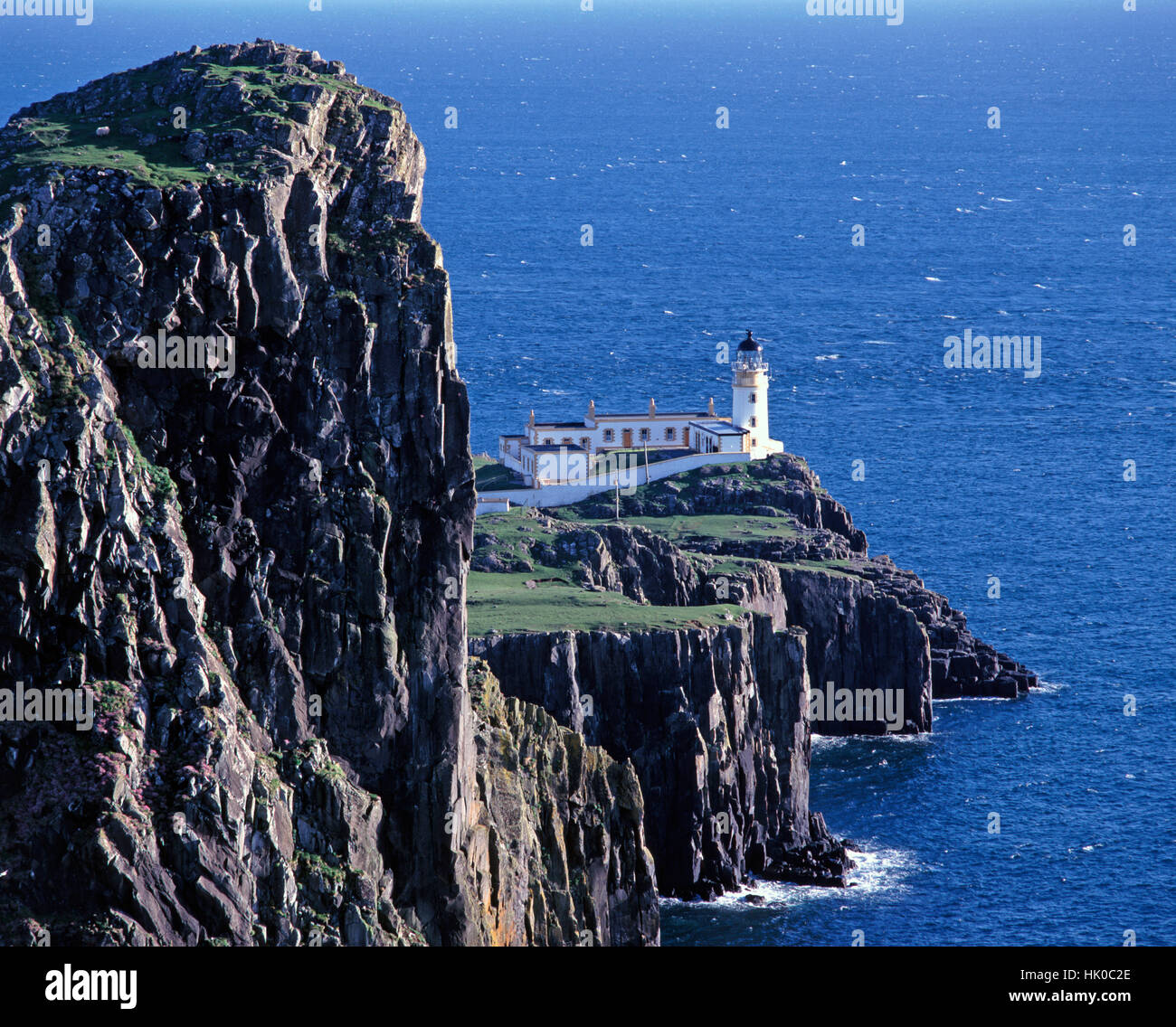 Neist Point Lighthouse, île de Skye, Hébrides intérieures, Ecosse, Royaume-Uni Banque D'Images