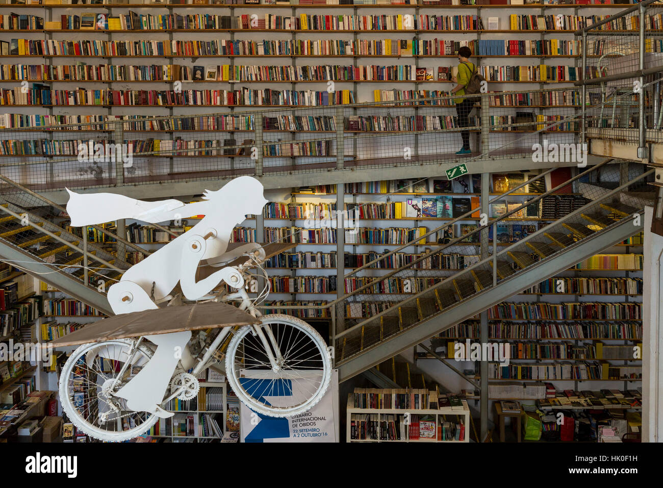 La Livraria Ler Devagar. LX Factory, Lisbonne, Portugal Banque D'Images