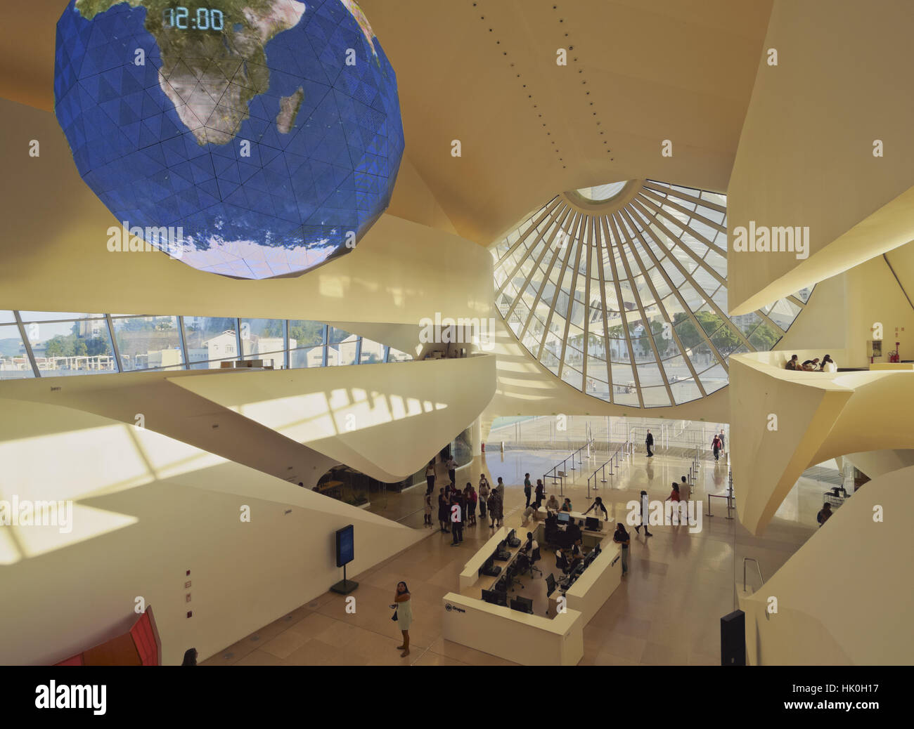 Intérieur du Musée de demain (Museu do Amanha) par Santiago Calatrava, Praca Maua, Rio de Janeiro, Brésil, Amérique du Sud Banque D'Images