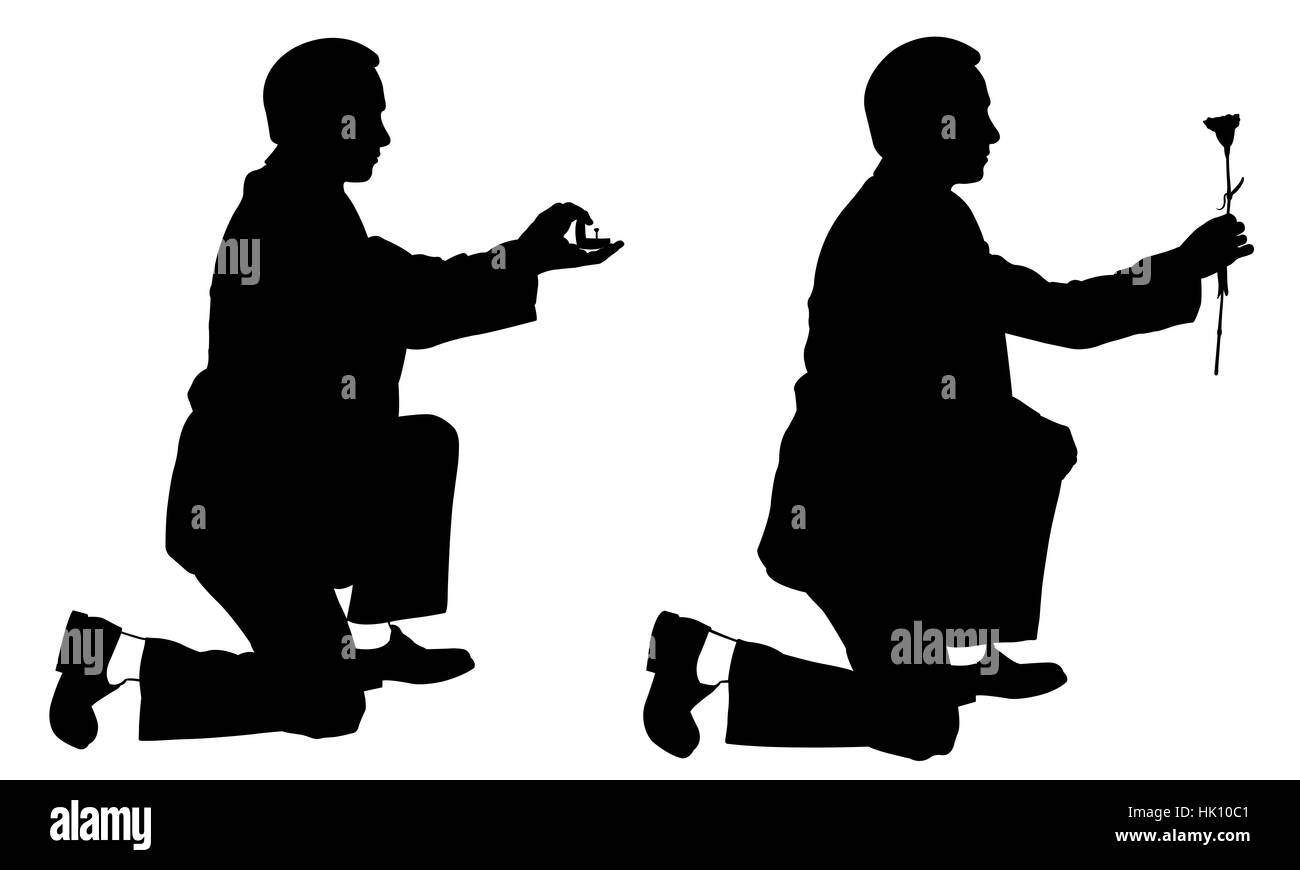 Illustration d'hommes isolés proposant Banque D'Images Illustration d'hommes isolés proposant Banque D'Images