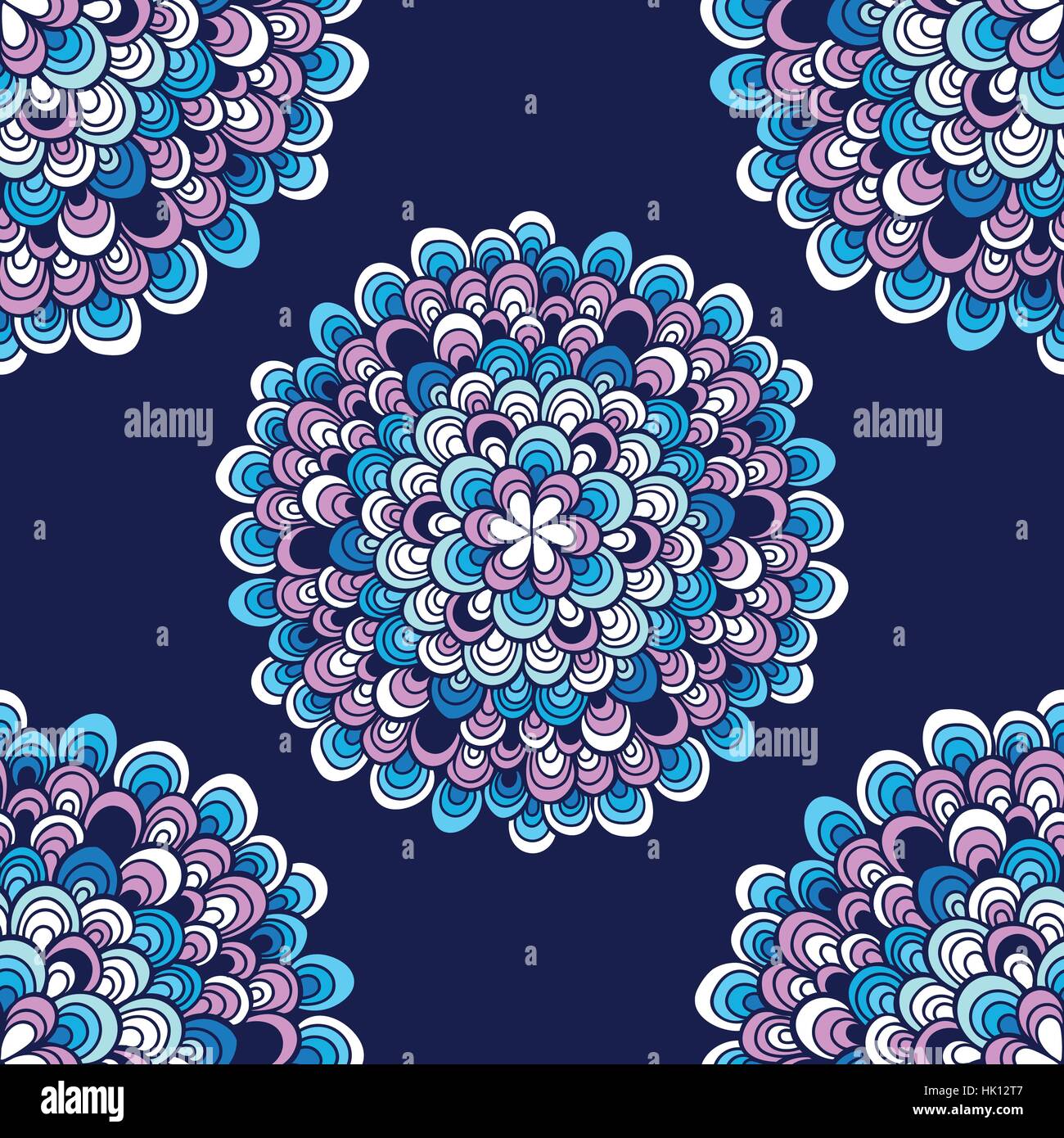 Mandala. Rond coloré ornement. Page à colorier. Vector illustration modèle transparent Illustration de Vecteur