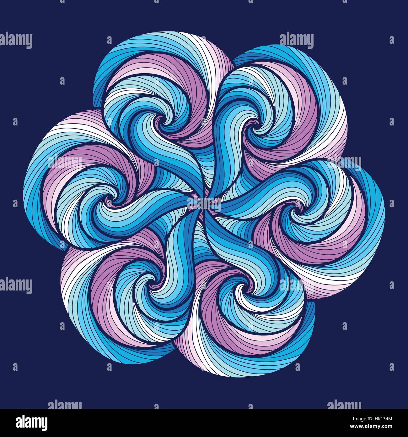 Mandala. Rond coloré ornement. Coloriage Vector illustration Illustration de Vecteur