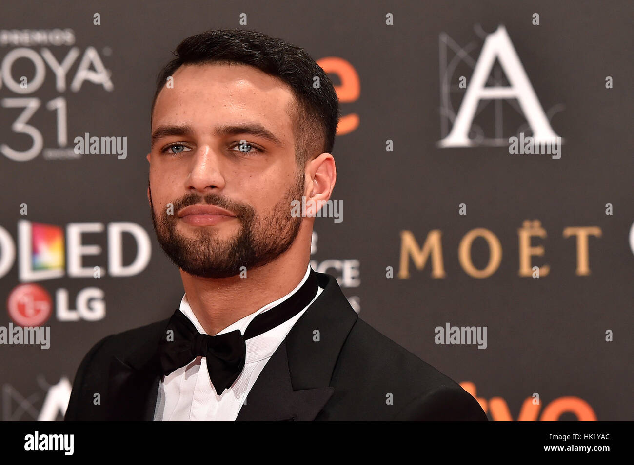 Madrid, Espagne. Feb, 2017 4. Jésus Castro acteur lors d'un photocall au cours de la 31e Goya Film Awards à Madrid. Gtres más información : crédit en ligne Comuniación,S.L./Alamy Live News Banque D'Images