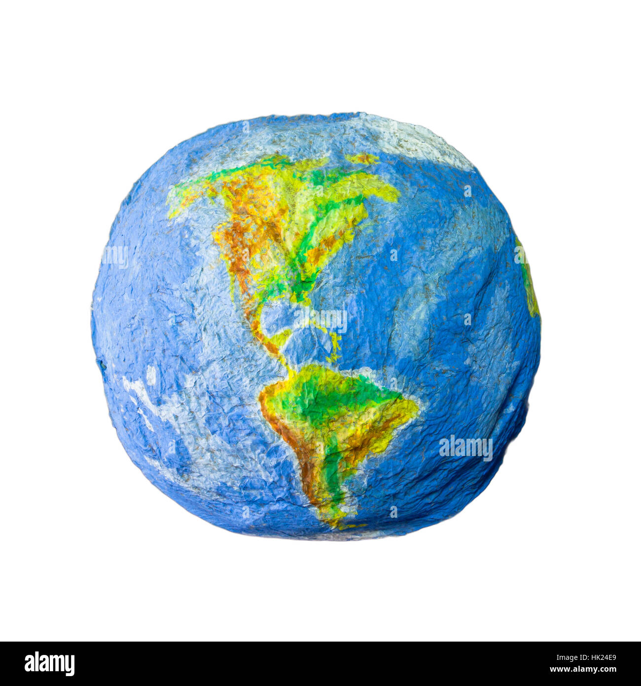 Du beau papier Globe Terre d'Artisanat Banque D'Images