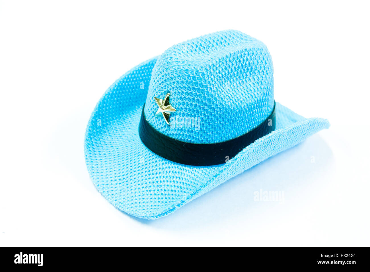 Blue Hat isolé sur fond blanc Banque D'Images