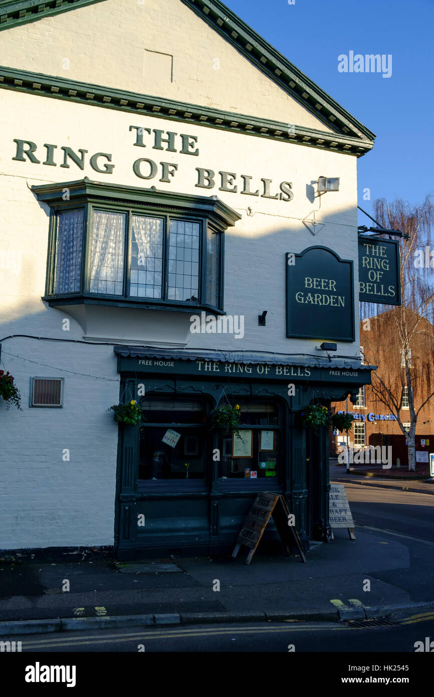 La ville du comté de Taunton Somerset Angleterre Anneau de cloches Pub Banque D'Images