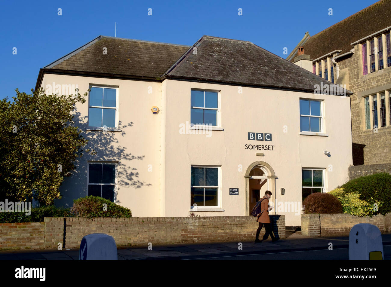 La ville du comté de Taunton Somerset Angleterre BBC Somerset Banque D'Images