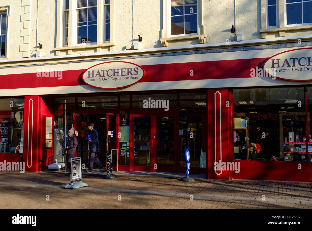 La ville du comté de Taunton Somerset Angleterre Hatchers Department Store Banque D'Images