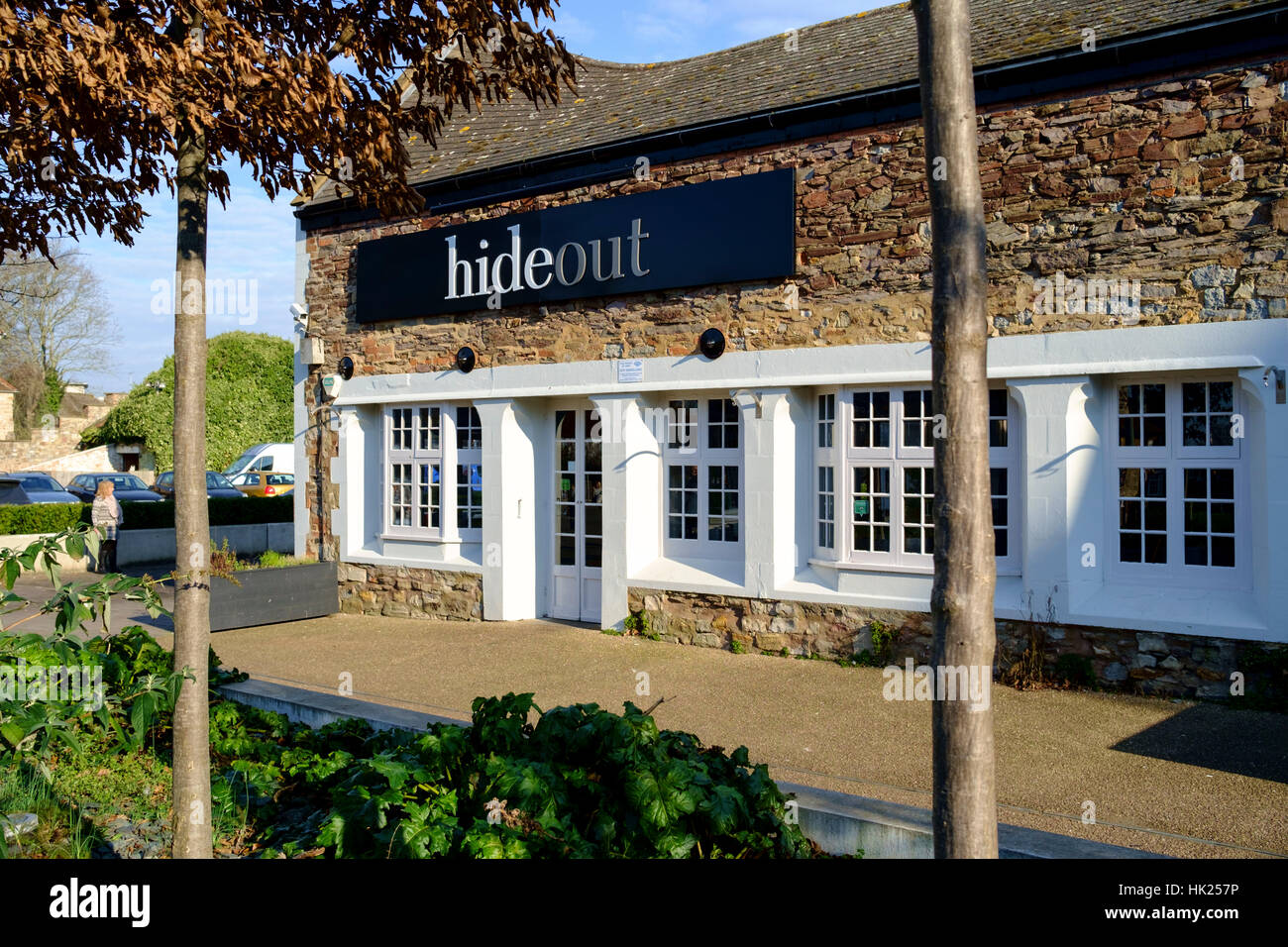 La ville du comté de Taunton Somerset Angleterre Hideout Bar-salon Cuisine Banque D'Images