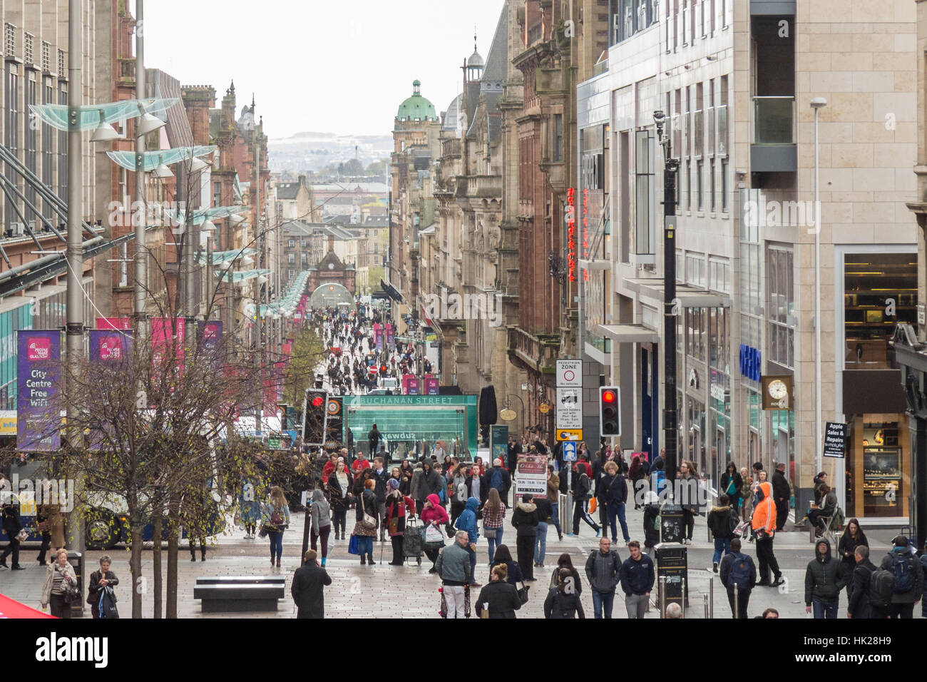 Buchanan Street, Glasgow, Scotland, UK Banque D'Images