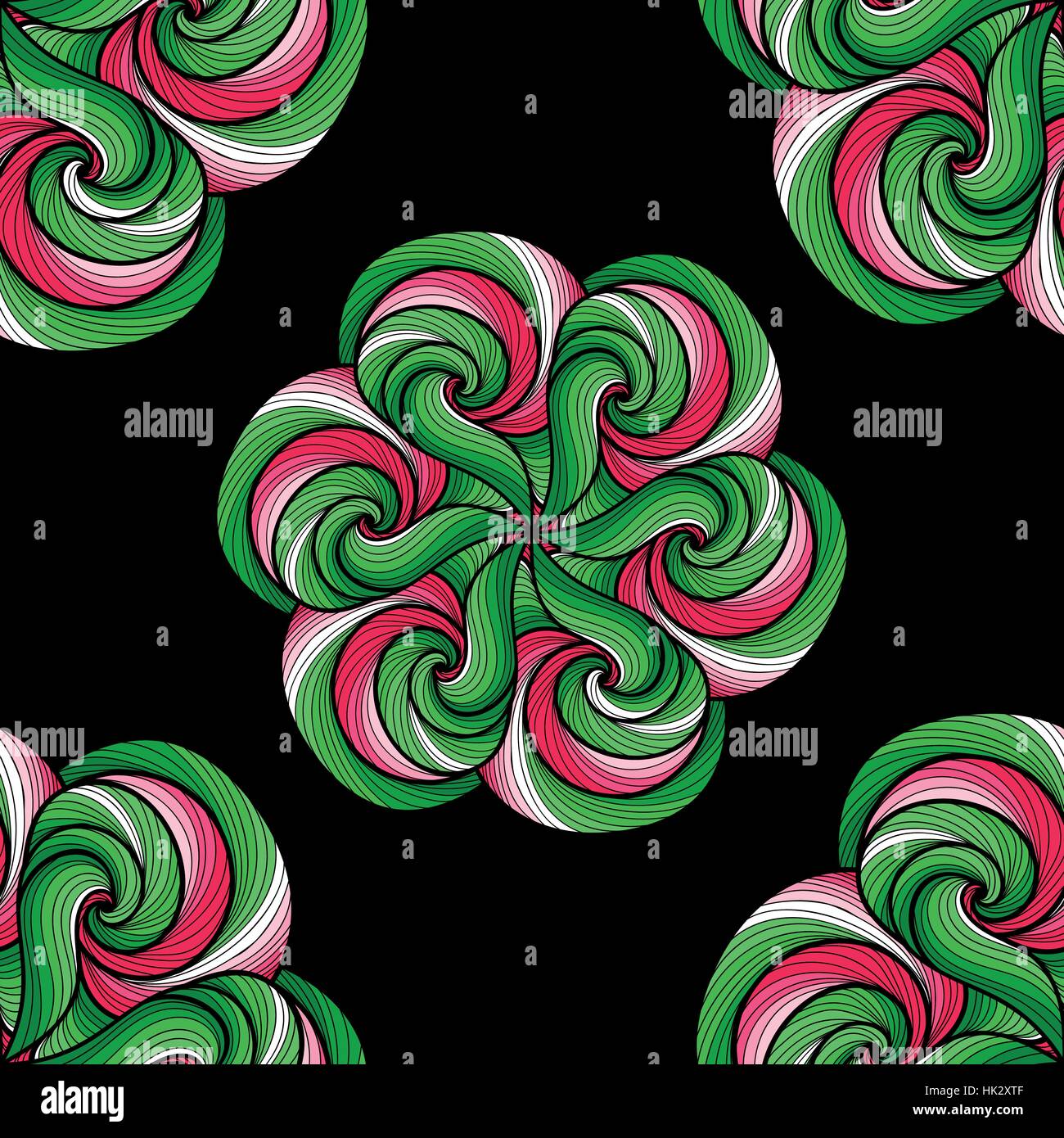 Mandala. Rond coloré ornement. Page à colorier. Vector illustration modèle transparent Illustration de Vecteur