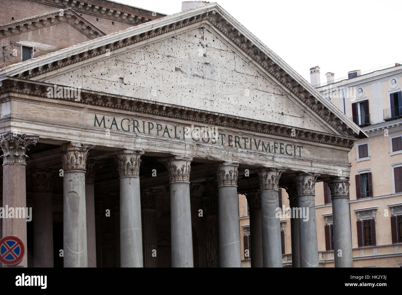 Rome, roma, façade, colonne, Panthéon, ancienne, de voyage, de l'architecture, de l'église, Banque D'Images