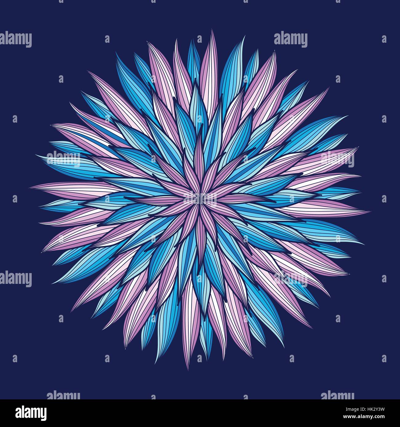 Mandala. Rond coloré ornement. Coloriage Vector illustration Illustration de Vecteur