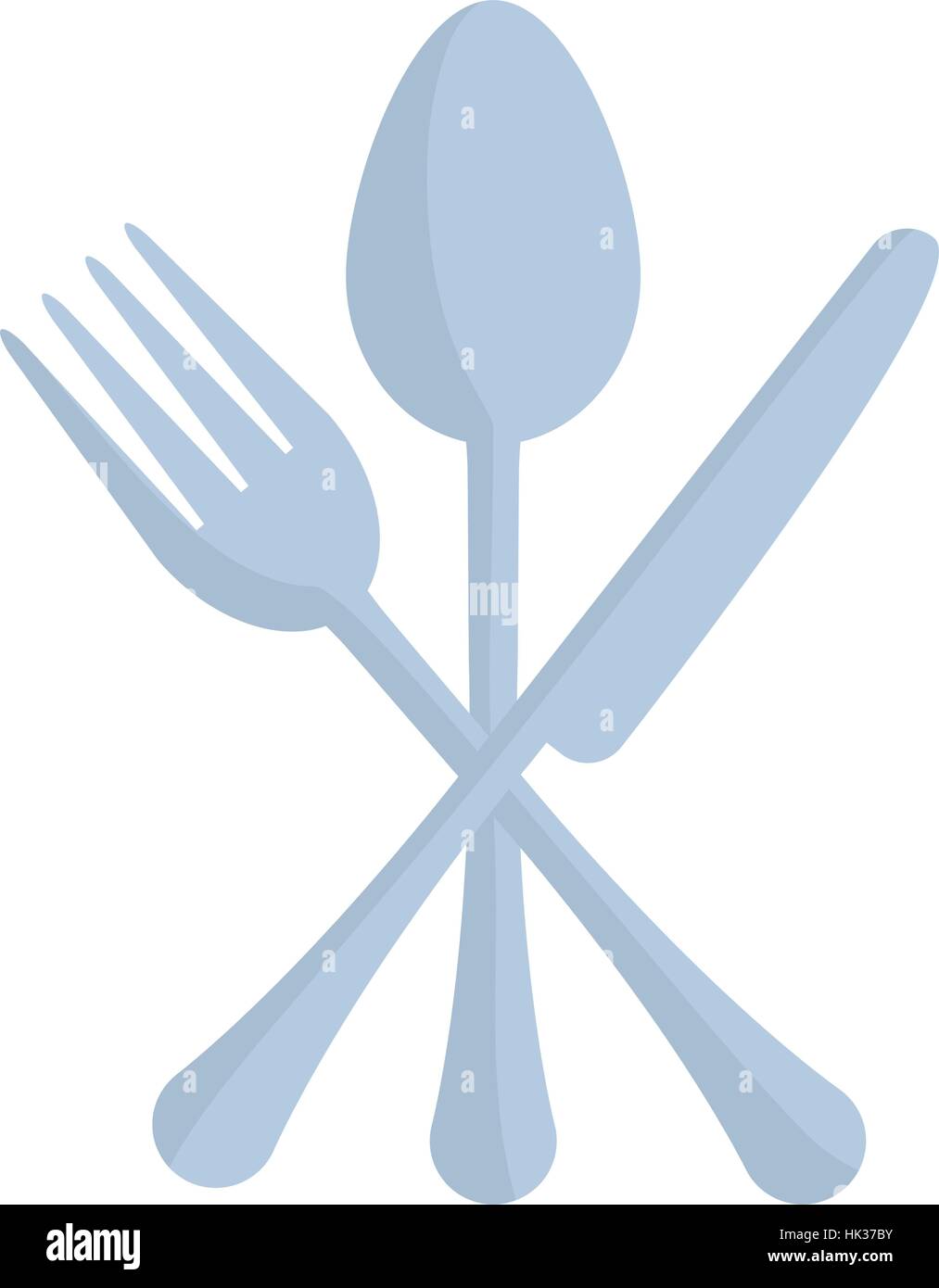 Fourchette et couteau cuillère croisés cuisine ustensile illustration  vecteur eps 10 Image Vectorielle Stock - Alamy