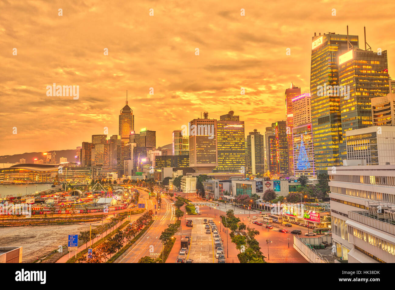 Hong Kong Cityscape Banque D'Images