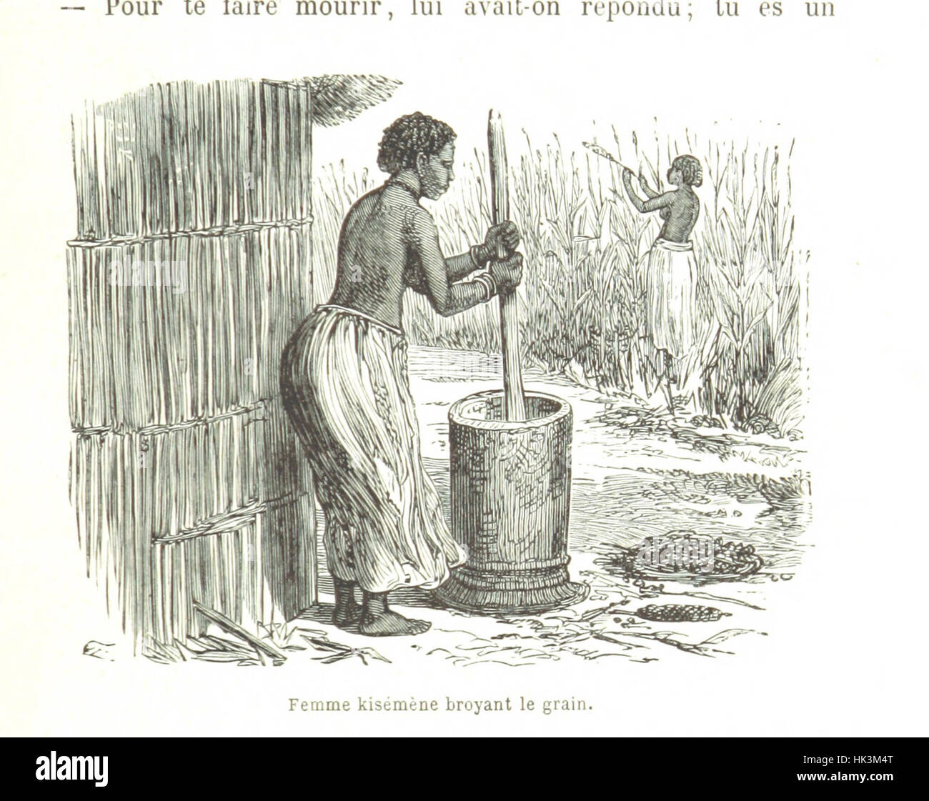 Image tirée de la page 103 de 'Comment j'ai retrouvé Livingstone', une traduction française du récit de la recherche de l'explorateur David Livingstone. La page présente une illustration liée au voyage de Livingstone en Afrique. Banque D'Images