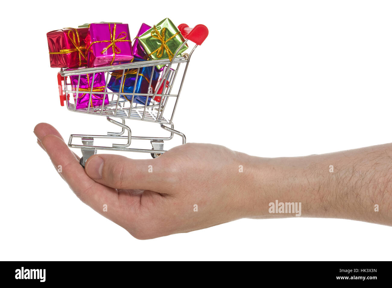 Présent, isolé, panier, d'affaires, les traiter, transaction commerciale, Banque D'Images