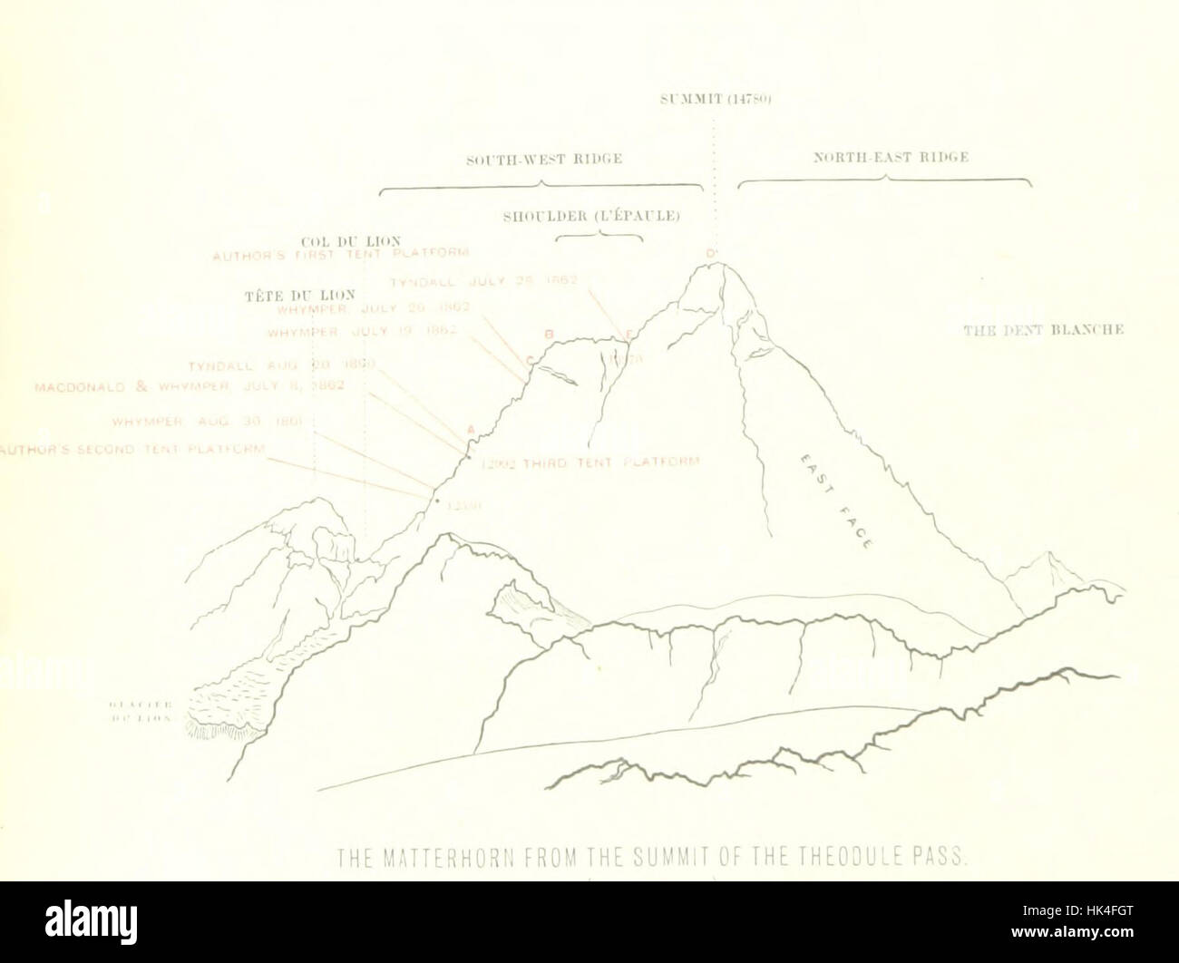 La brouille entre les Alpes dans les années 1860-69 ... avec cartes et illustrations image prise à partir de la page 116 de "crambles amon Banque D'Images