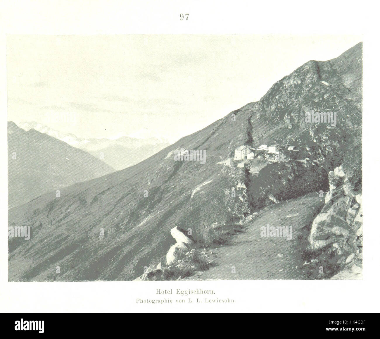 Image de la page 119 de 'In luftigen Höhen' (à Lofty Heights), présentant l'Oberland bernois et la Vierge Marie, avec illustrations et planches, publiée par la section berlinoise du Club alpin allemand et autrichien. Banque D'Images