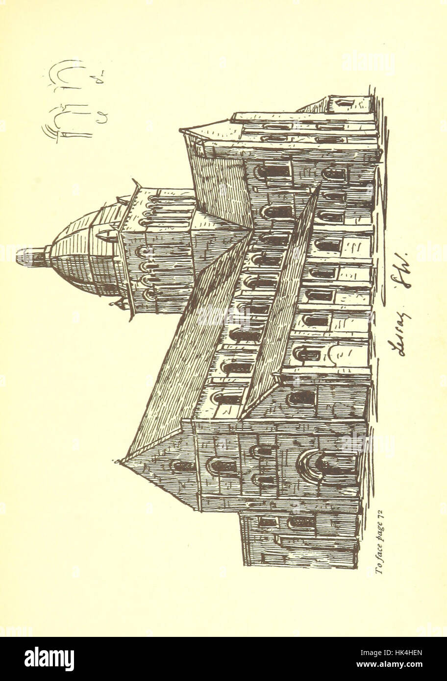 Illustration tirée de 'croquis de voyage en Normandie et dans le Maine', avec des croquis de voyage des régions de Normandie et du Maine, avec des illustrations de l'auteur et une préface de W.H. Hutton. Banque D'Images