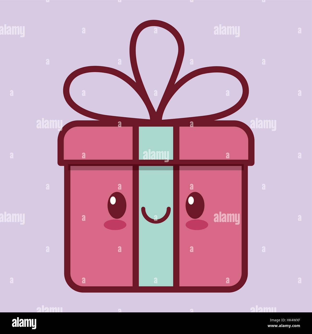 Boîte-cadeau kawaii icon image vector illustration design Image Vectorielle  Stock - Alamy