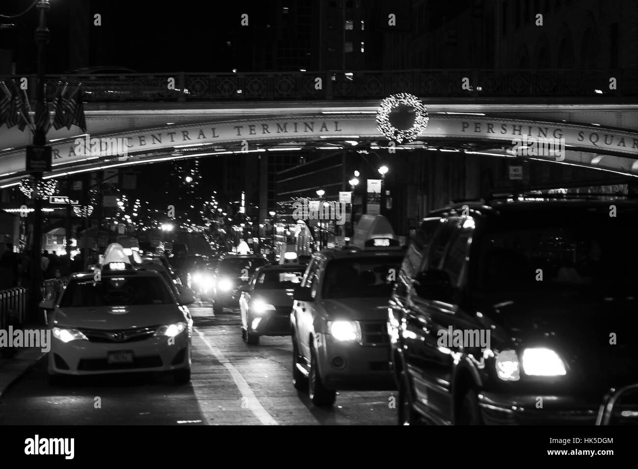 2017 bords de la rue le jour du Nouvel an à New York City- images franches de la vie dans la ville Banque D'Images