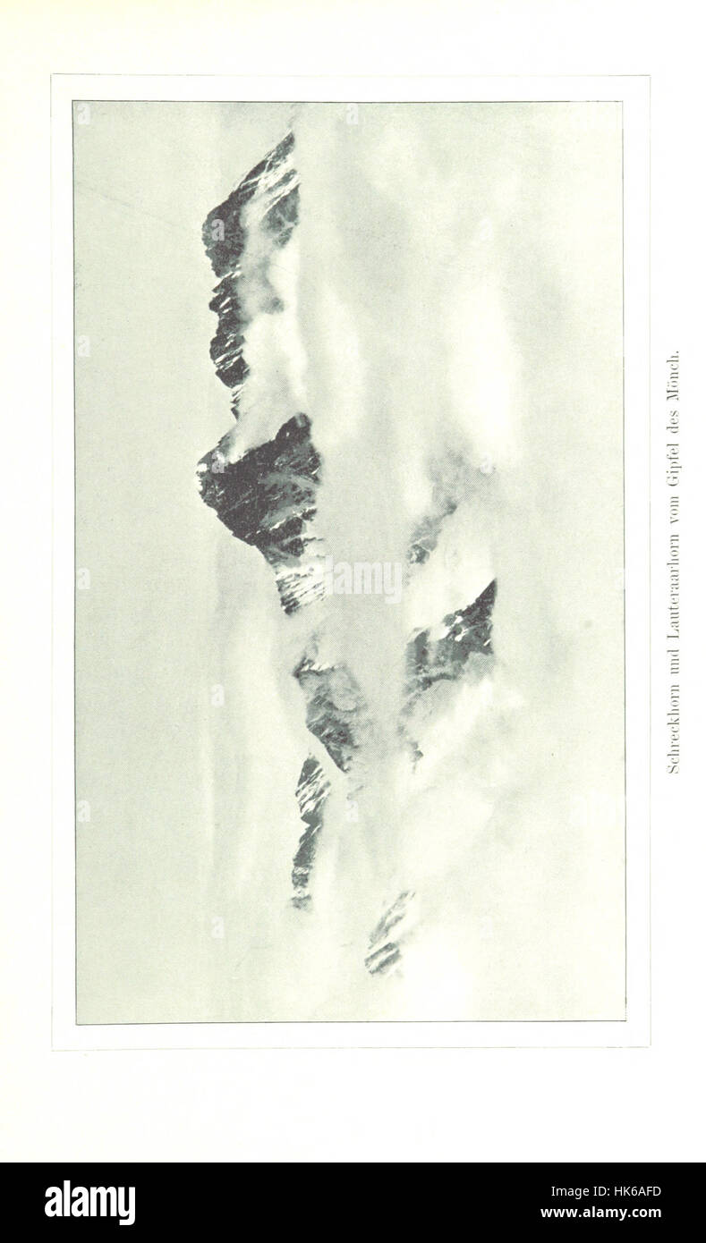 Travaux illustrés sur la Jungfrau et l'Oberland bernois, détaillant les paysages et les aspects culturels de la région, avec des contributions du Club alpin allemand et autrichien. Banque D'Images