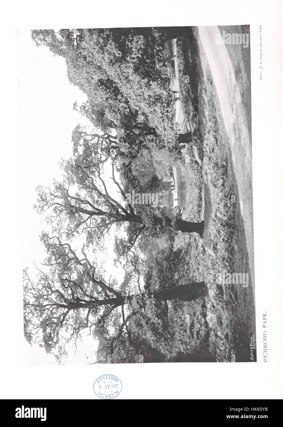 Illustration tirée de « The Thames Illustrated », représentant un voyage pittoresque le long de la Tamise de Richmond à Oxford, trouvée à la page 26. Banque D'Images