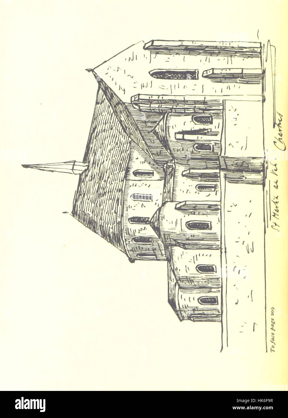 Photographie montrant les croquis de voyage de Normandie et du Maine, illustrés par l'auteur et édités par Florence Freeman, avec une préface de W. H. Hutton. Banque D'Images