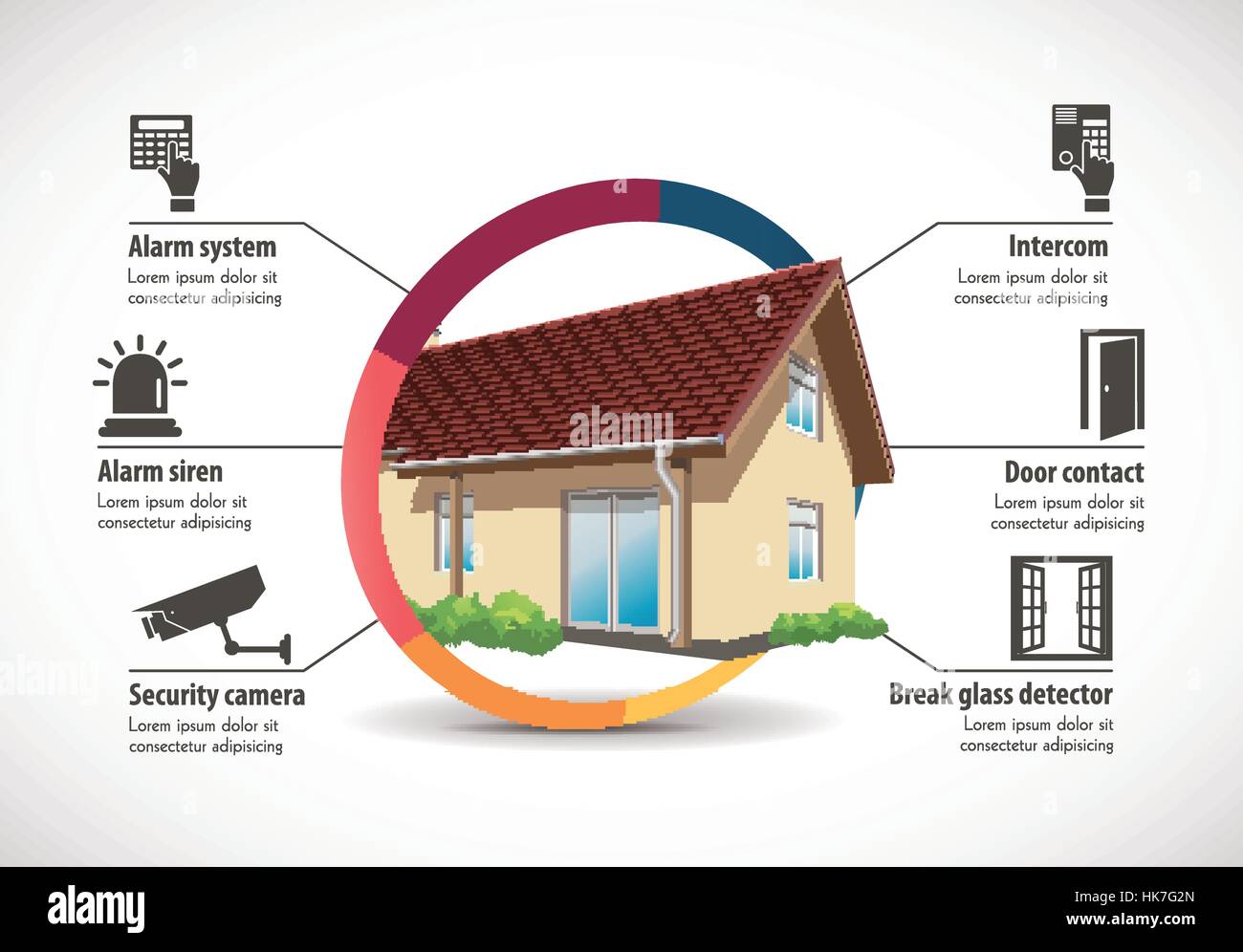 Construction maison - home concept construction Illustration de Vecteur