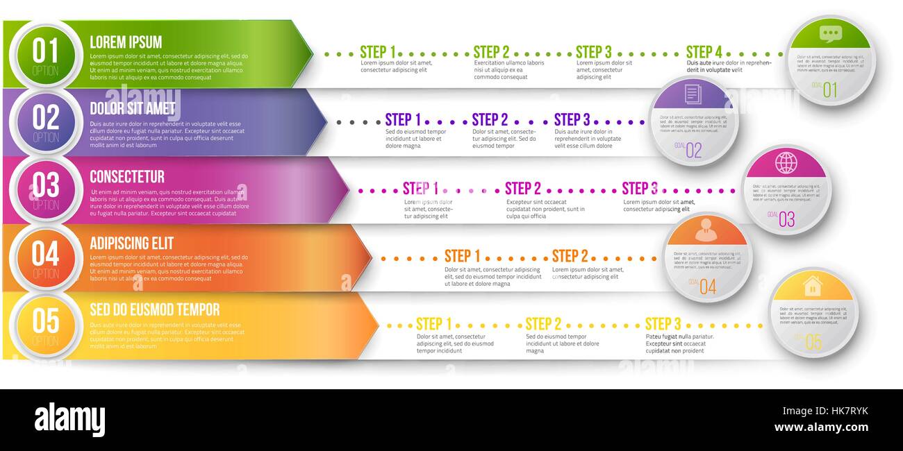 Modèle infographique Timeline Illustration de Vecteur