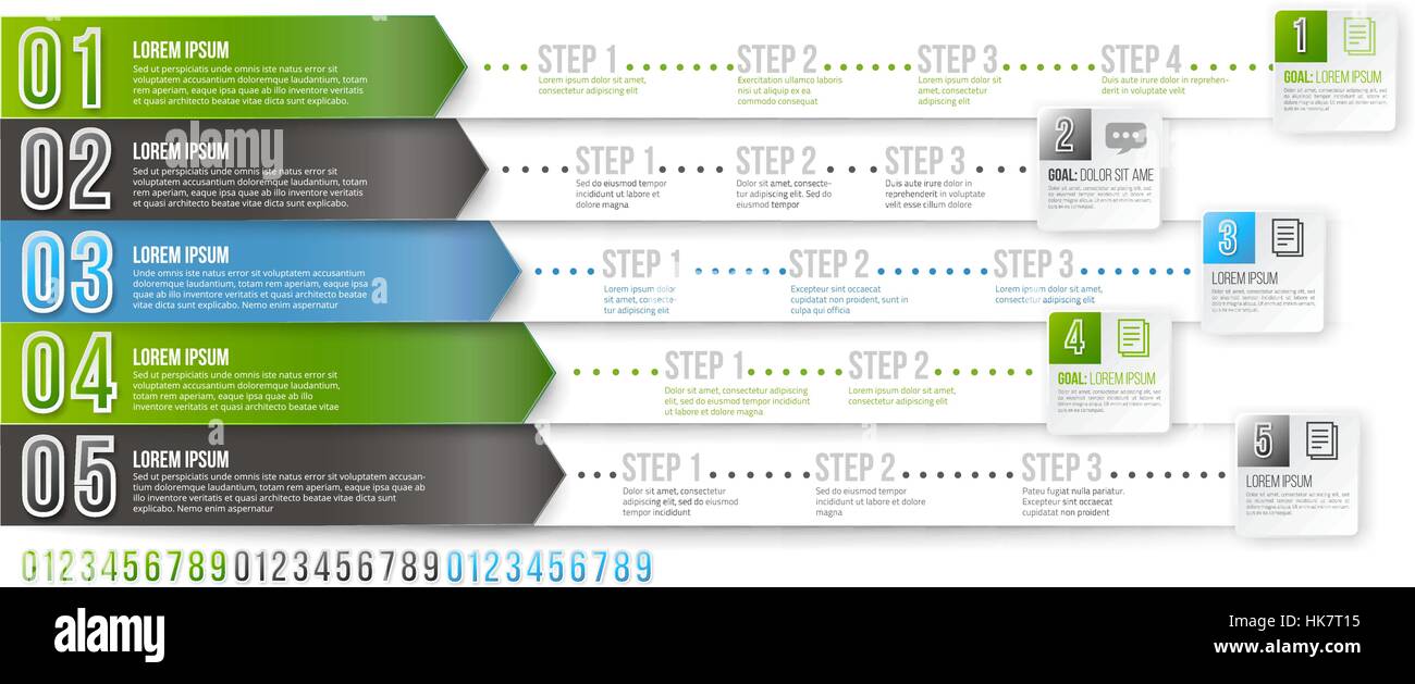Modèle infographique Timeline Illustration de Vecteur